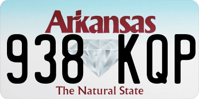 AR license plate 938KQP