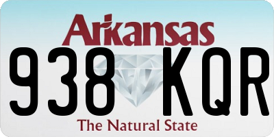 AR license plate 938KQR