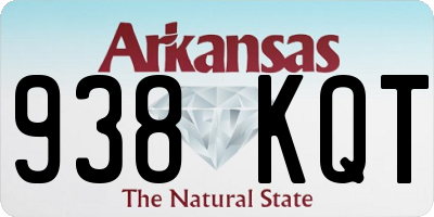 AR license plate 938KQT