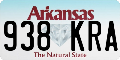 AR license plate 938KRA