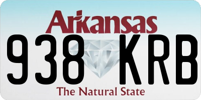 AR license plate 938KRB