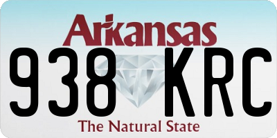 AR license plate 938KRC