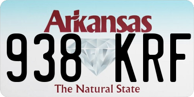 AR license plate 938KRF