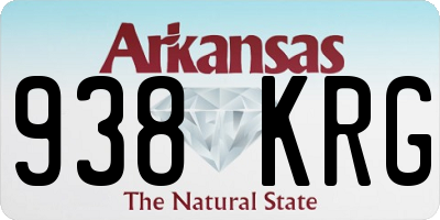 AR license plate 938KRG