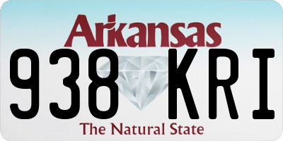 AR license plate 938KRI