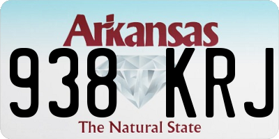 AR license plate 938KRJ