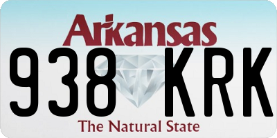 AR license plate 938KRK