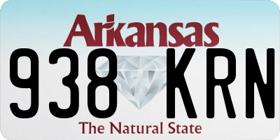 AR license plate 938KRN