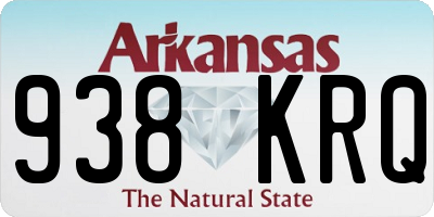 AR license plate 938KRQ