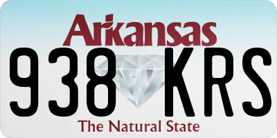 AR license plate 938KRS
