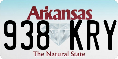 AR license plate 938KRY