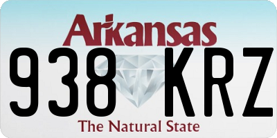 AR license plate 938KRZ