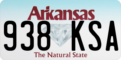 AR license plate 938KSA