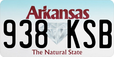 AR license plate 938KSB