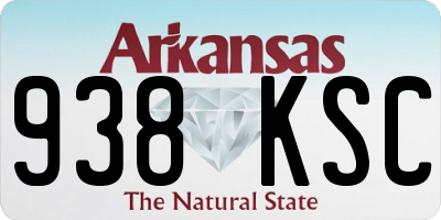 AR license plate 938KSC