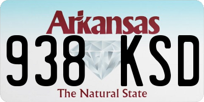 AR license plate 938KSD