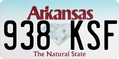 AR license plate 938KSF