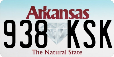 AR license plate 938KSK