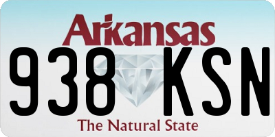 AR license plate 938KSN