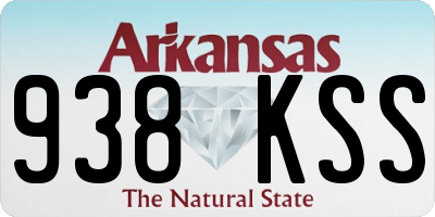 AR license plate 938KSS