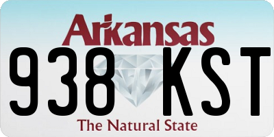 AR license plate 938KST