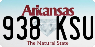 AR license plate 938KSU