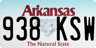 AR license plate 938KSW
