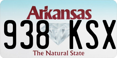 AR license plate 938KSX