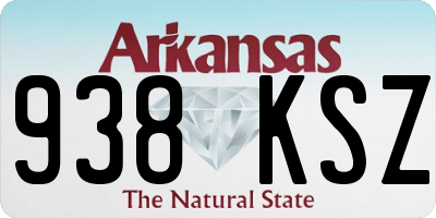 AR license plate 938KSZ