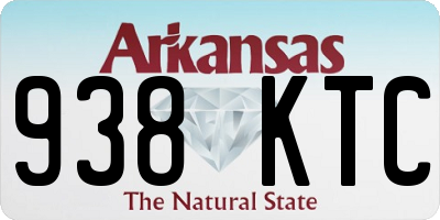 AR license plate 938KTC