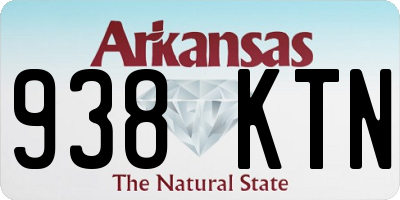 AR license plate 938KTN