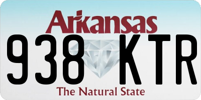 AR license plate 938KTR