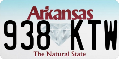 AR license plate 938KTW