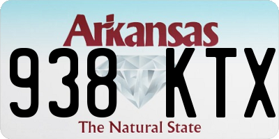 AR license plate 938KTX