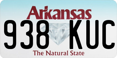 AR license plate 938KUC