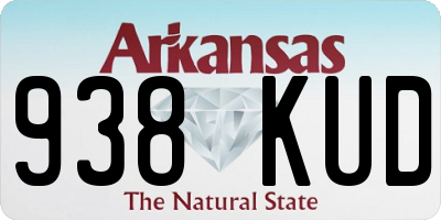 AR license plate 938KUD