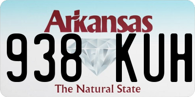 AR license plate 938KUH