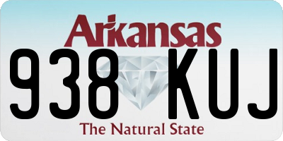 AR license plate 938KUJ