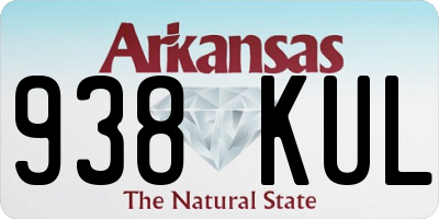 AR license plate 938KUL