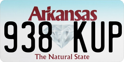 AR license plate 938KUP
