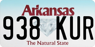 AR license plate 938KUR