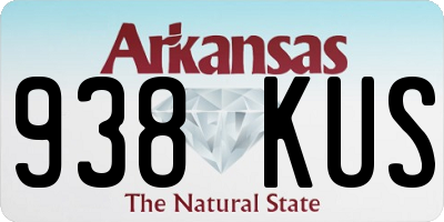 AR license plate 938KUS