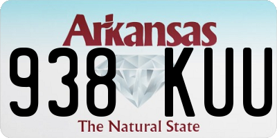AR license plate 938KUU