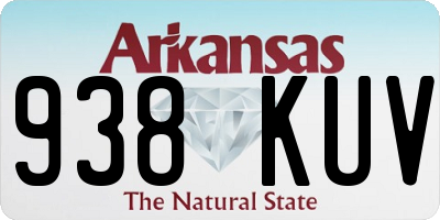 AR license plate 938KUV