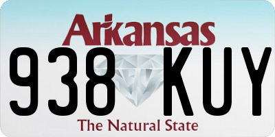 AR license plate 938KUY