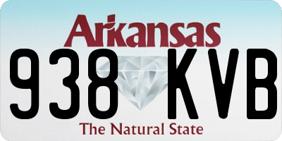 AR license plate 938KVB