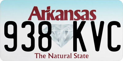 AR license plate 938KVC