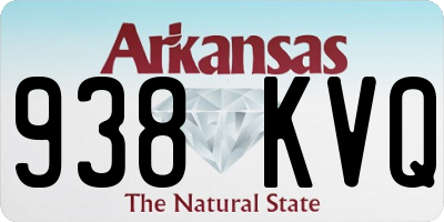 AR license plate 938KVQ
