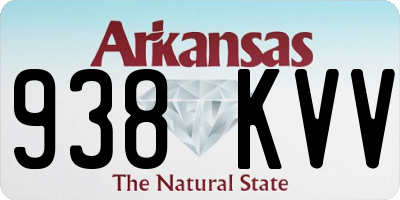 AR license plate 938KVV