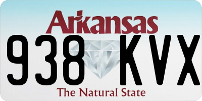 AR license plate 938KVX